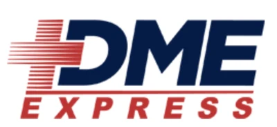 DME Express logo with a red medical cross